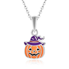 Enchanted Jack-o'-Witch Necklace