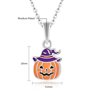 Enchanted Jack-o'-Witch Necklace