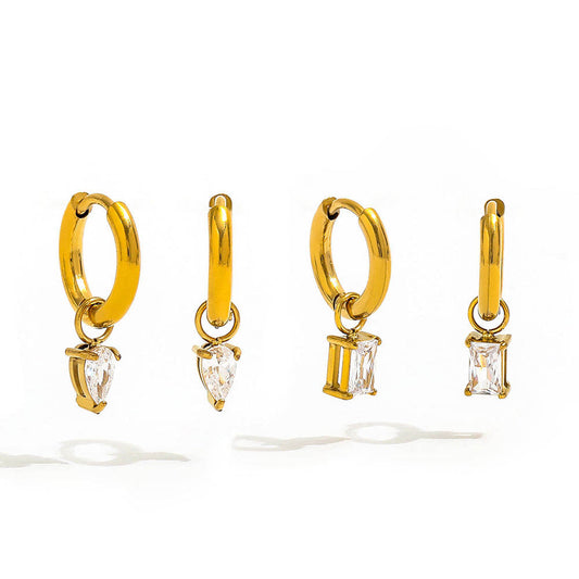 Crystal Whisper Hoops