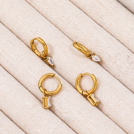 Crystal Whisper Hoops