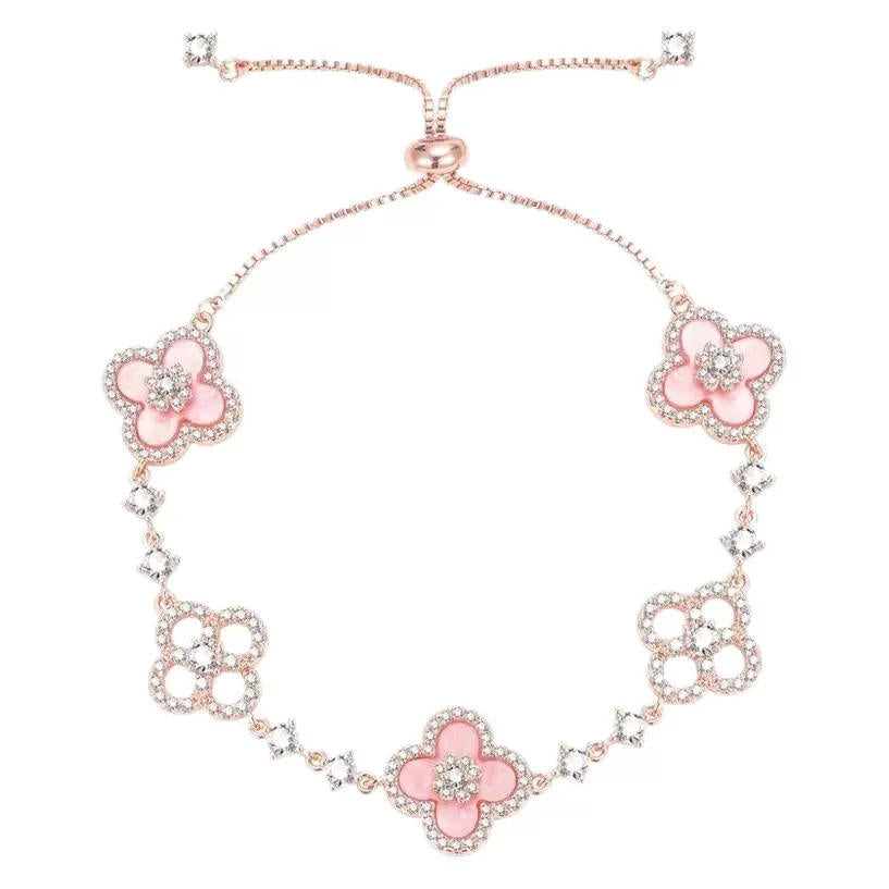 Blush Clover Twinkle Bracelet Stella Harte
