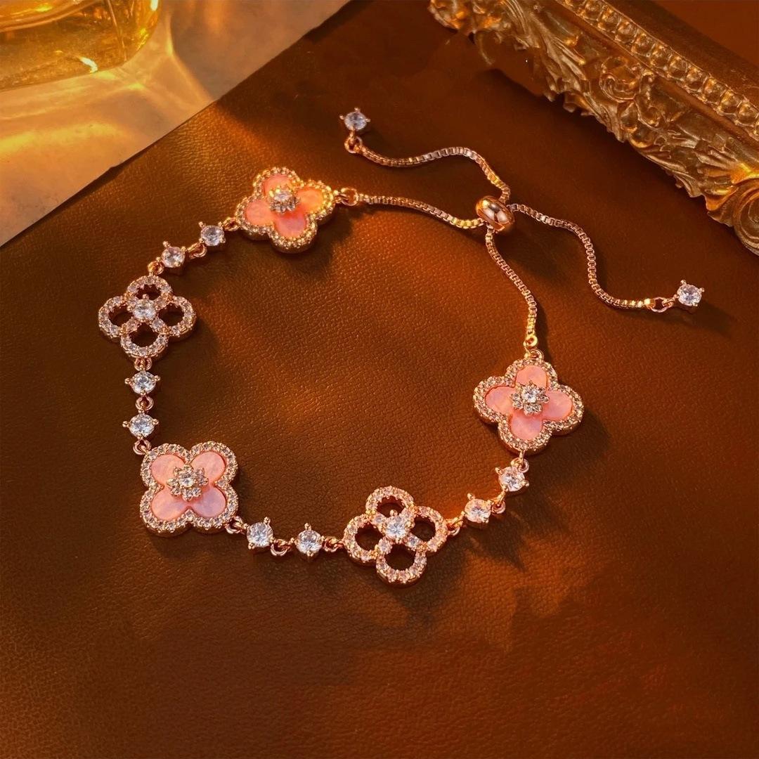 Blush Clover Twinkle Bracelet Stella Harte