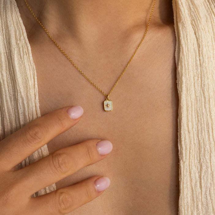Star Birthstone Glow Necklace Stella Harte