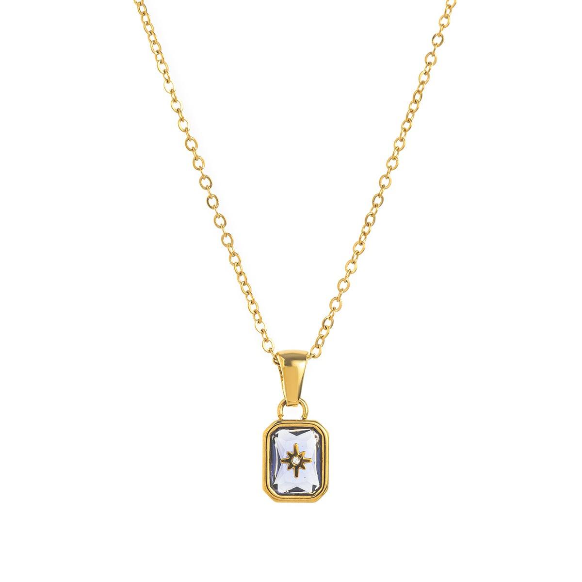 Star Birthstone Glow Necklace Stella Harte