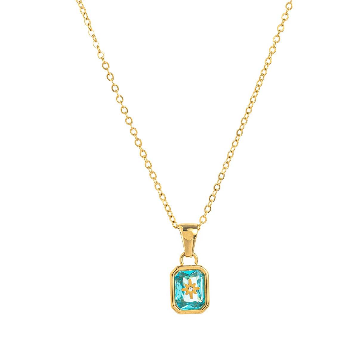 Star Birthstone Glow Necklace Stella Harte