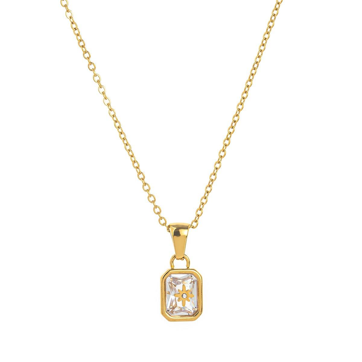 Star Birthstone Glow Necklace Stella Harte