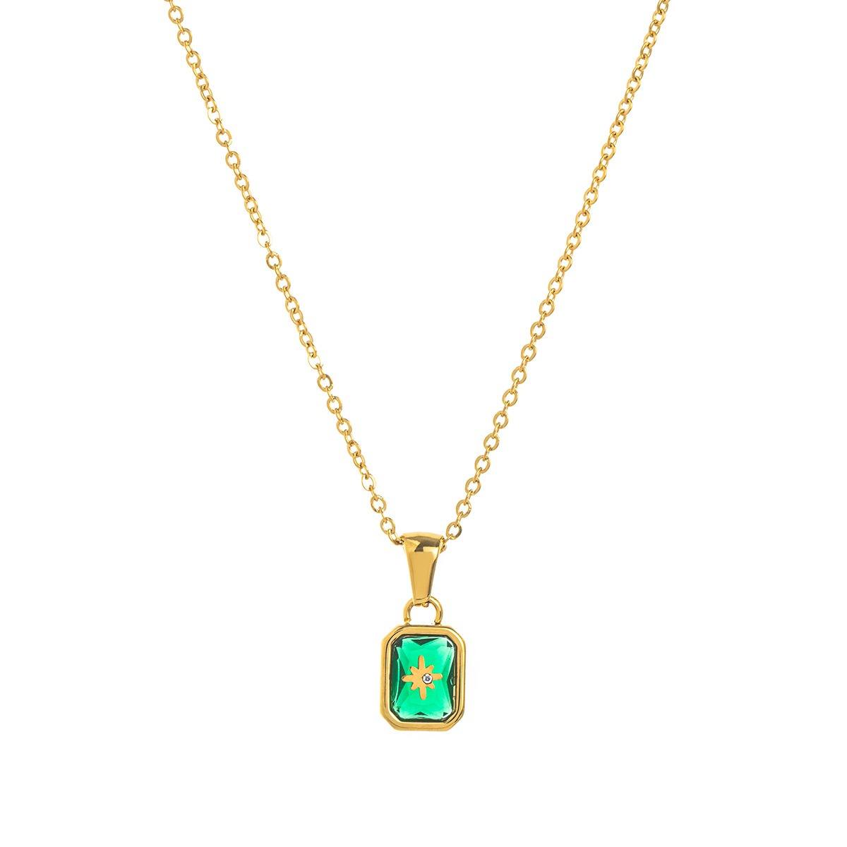 Star Birthstone Glow Necklace Stella Harte