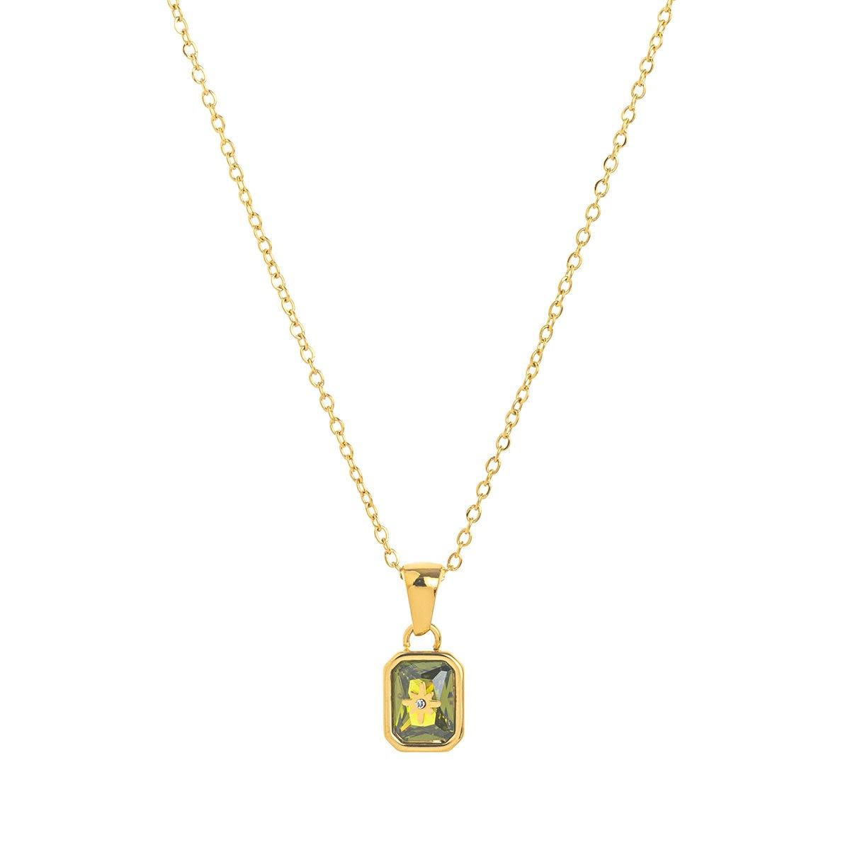 Star Birthstone Glow Necklace Stella Harte