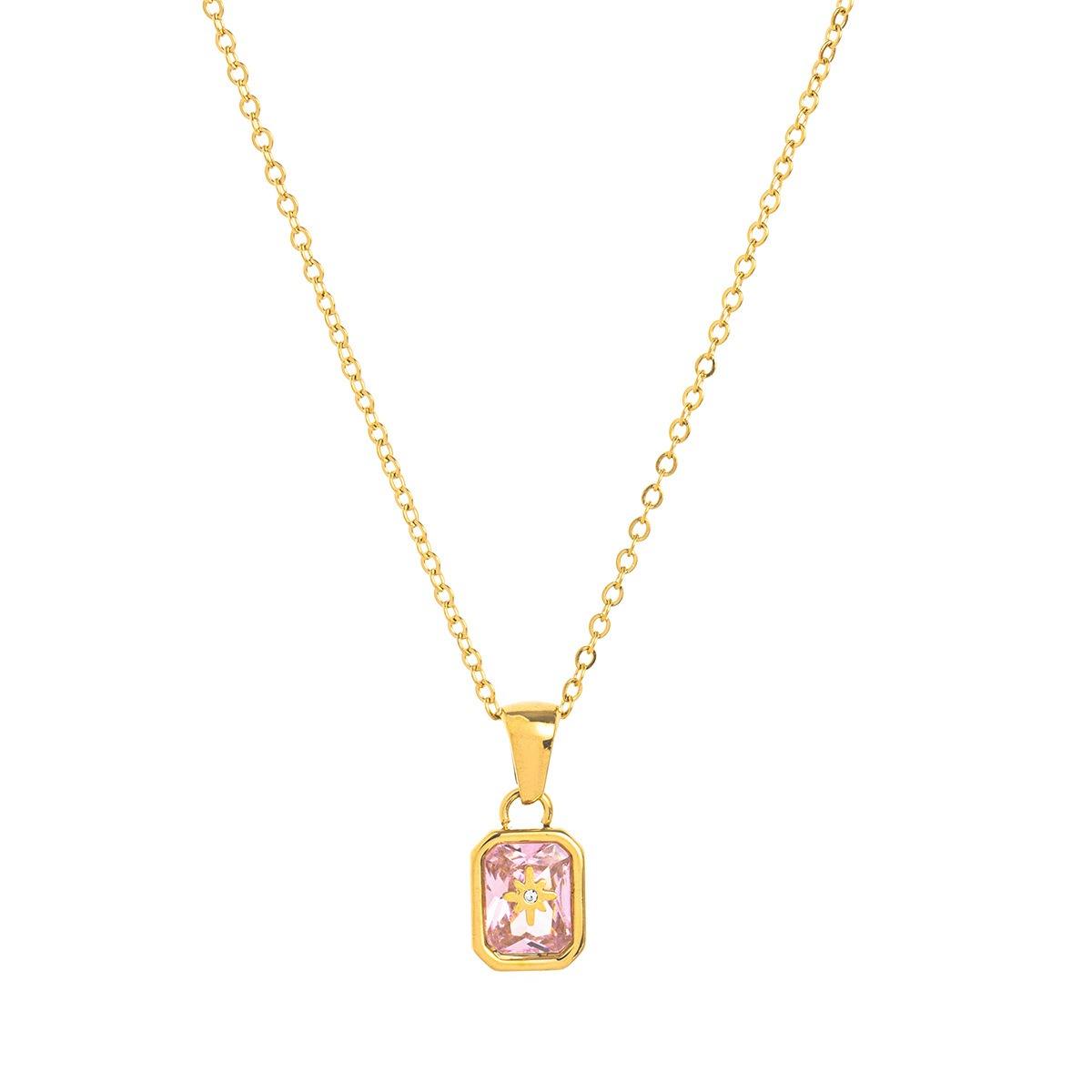 Star Birthstone Glow Necklace Stella Harte