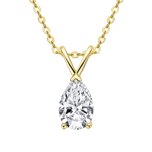 Pear Drop Promise Necklace