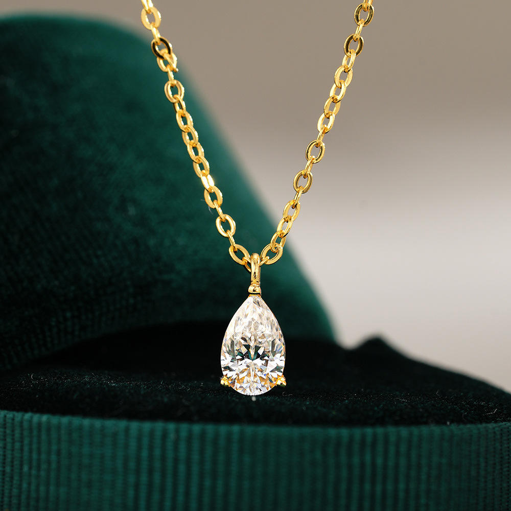 Pear Drop Promise Necklace