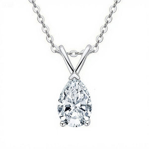 Pear Drop Promise Necklace
