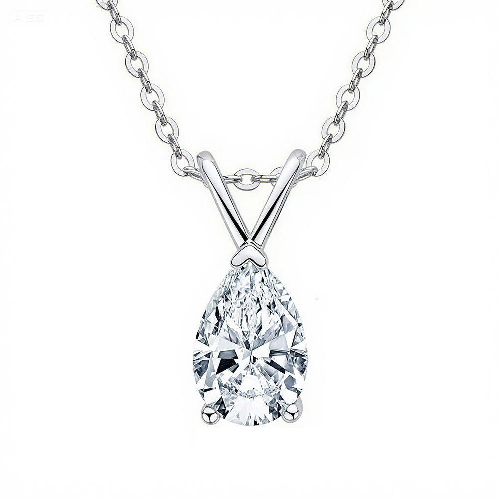 Pear Drop Promise Necklace