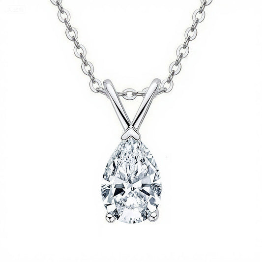 Pear Drop Promise Necklace
