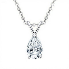 Pear Drop Promise Necklace
