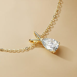 Pear Drop Promise Necklace