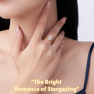 Oval Solitaire Infinity Ring