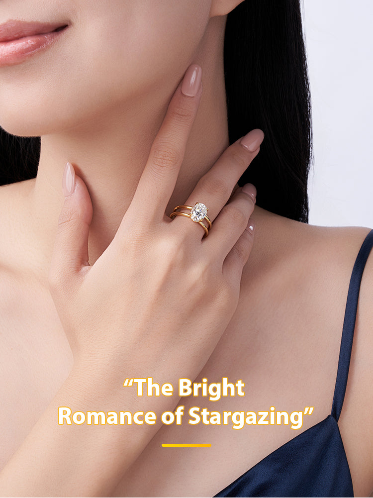Oval Solitaire Infinity Ring Stella Harte