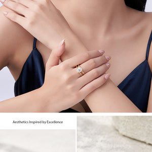Oval Solitaire Infinity Ring