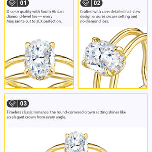 Oval Solitaire Infinity Ring