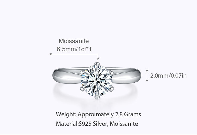 Evelina Solitaire Ring Stella Harte