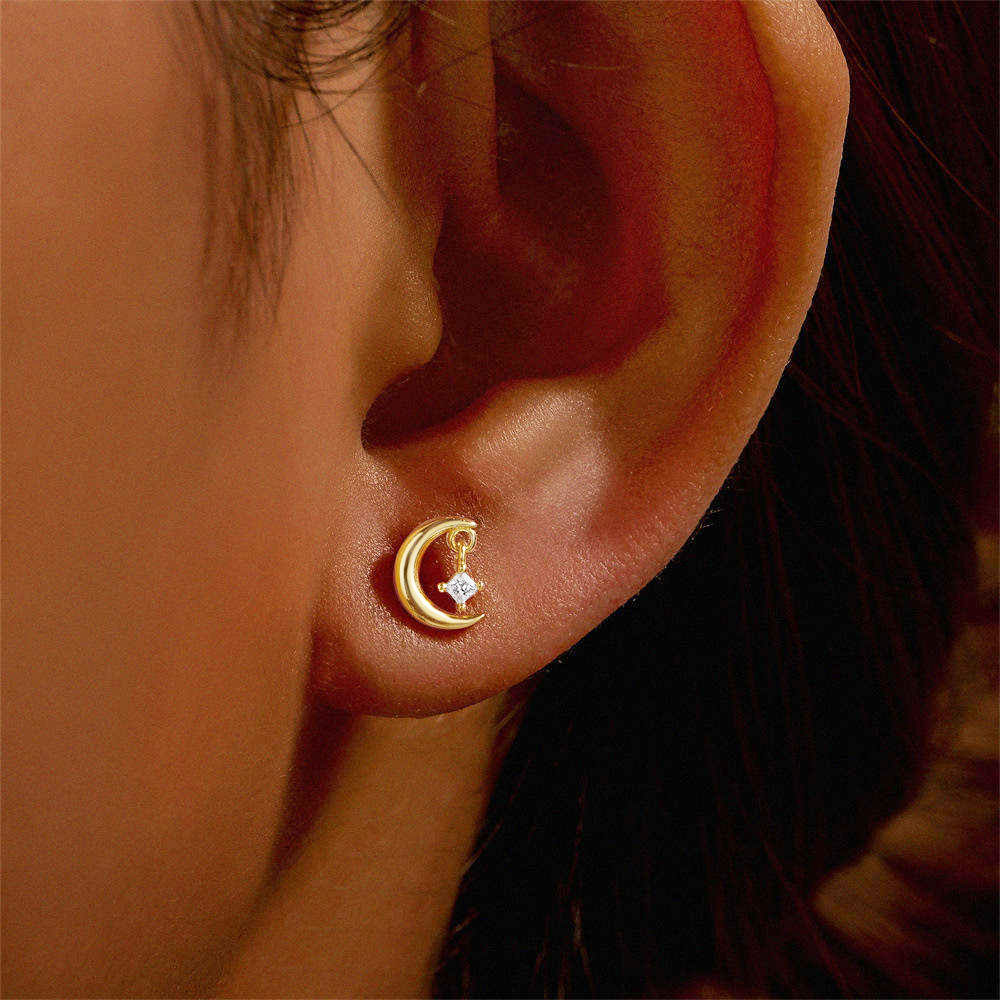 Crescent Moon Star Kiss Stella Harte