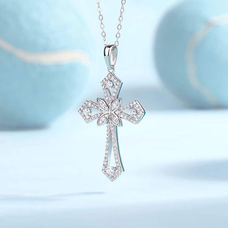 Celestia Cross Necklace Stella Harte