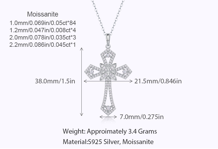 Celestia Cross Necklace Stella Harte