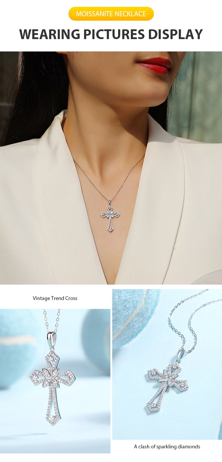 Celestia Cross Necklace Stella Harte