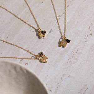 Feline Duo Charm Necklace