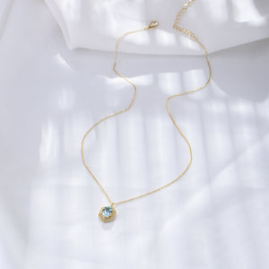 Azure Eternity Glow Necklace