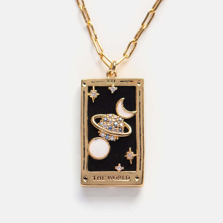 Celestial Tarot Charm Necklace Stella Harte