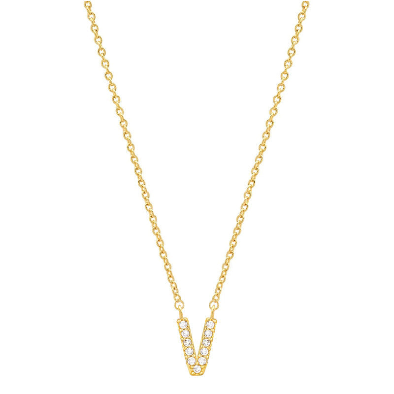 Tiny Dainty Initials Necklace Stella Harte