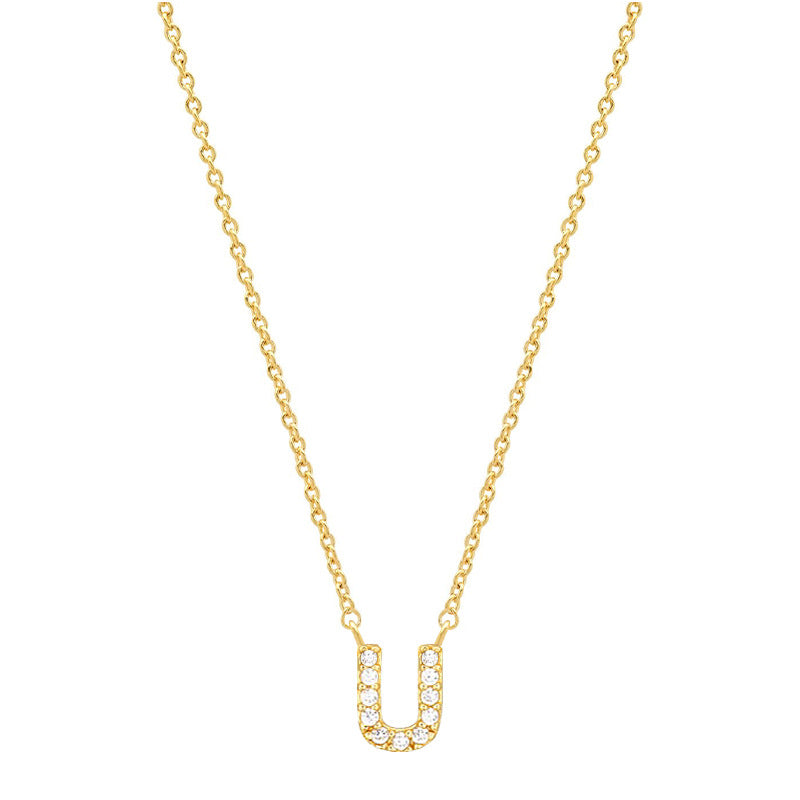 Tiny Dainty Initials Necklace Stella Harte