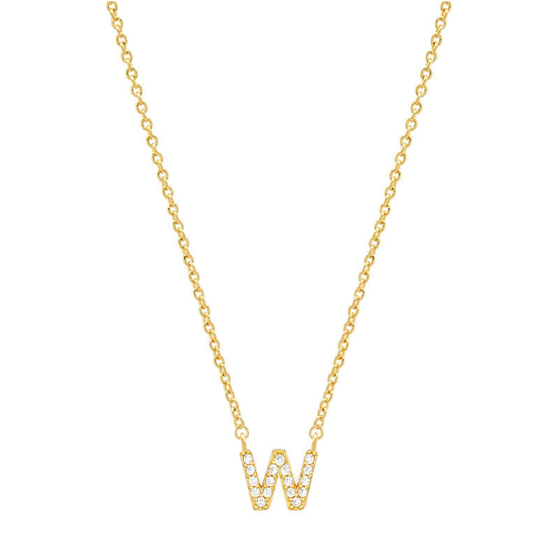 Tiny Dainty Initials Necklace Stella Harte