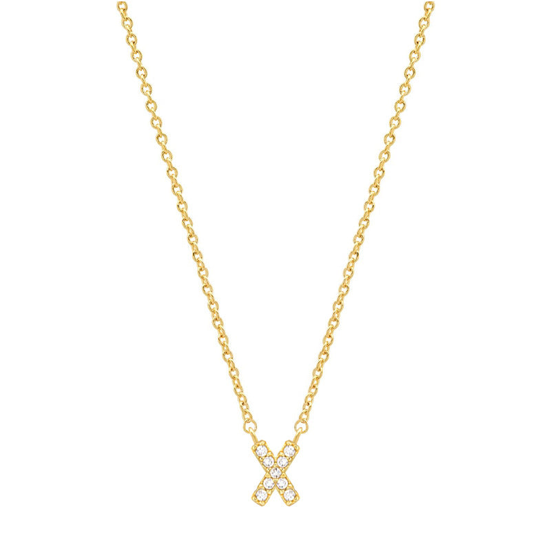 Tiny Dainty Initials Necklace Stella Harte