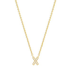 Tiny Dainty Initials Necklace