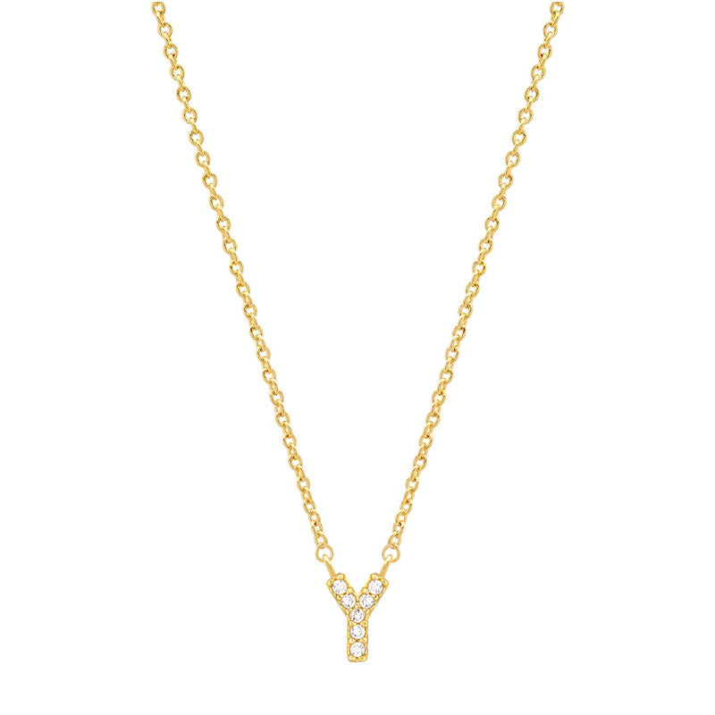 Tiny Dainty Initials Necklace Stella Harte