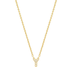 Tiny Dainty Initials Necklace