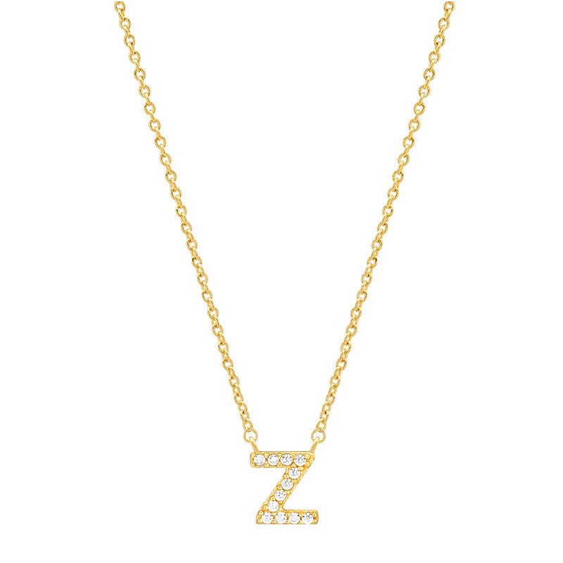 Tiny Dainty Initials Necklace Stella Harte
