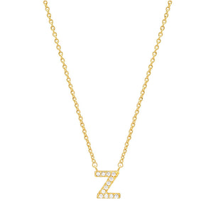 Tiny Dainty Initials Necklace