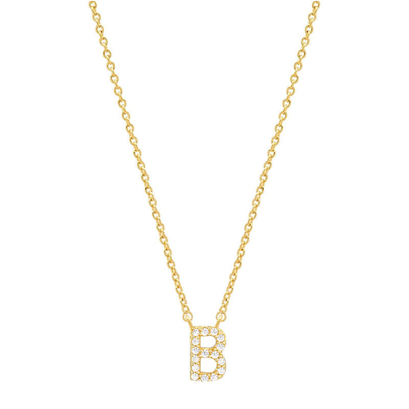 Tiny Dainty Initials Necklace Stella Harte