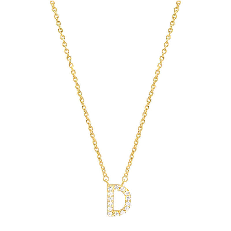 Tiny Dainty Initials Necklace Stella Harte