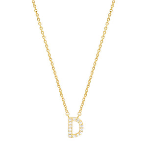 Tiny Dainty Initials Necklace