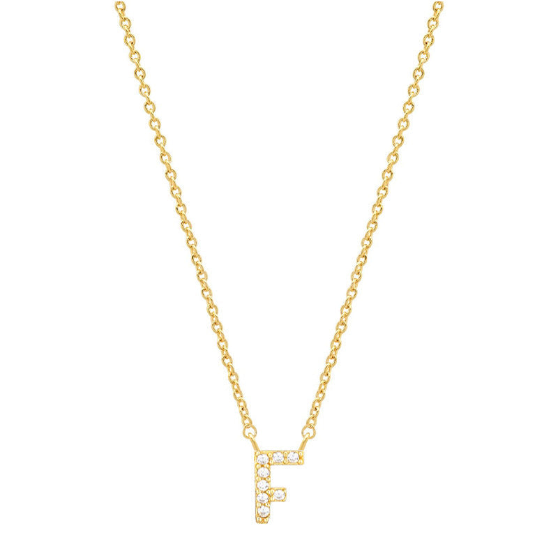 Tiny Dainty Initials Necklace Stella Harte