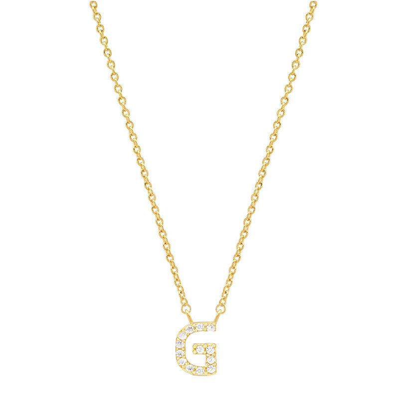 Tiny Dainty Initials Necklace