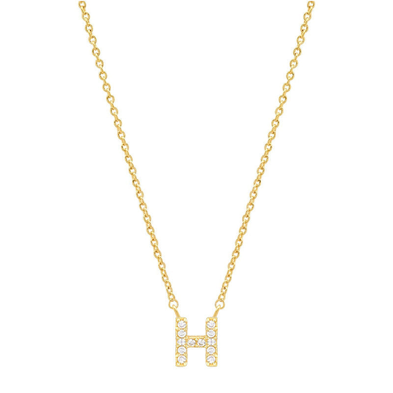 Tiny Dainty Initials Necklace Stella Harte