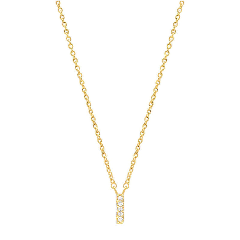 Tiny Dainty Initials Necklace Stella Harte