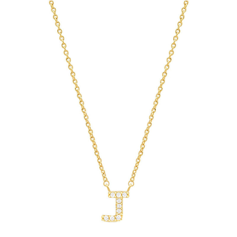 Tiny Dainty Initials Necklace Stella Harte