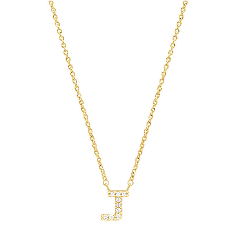 Tiny Dainty Initials Necklace